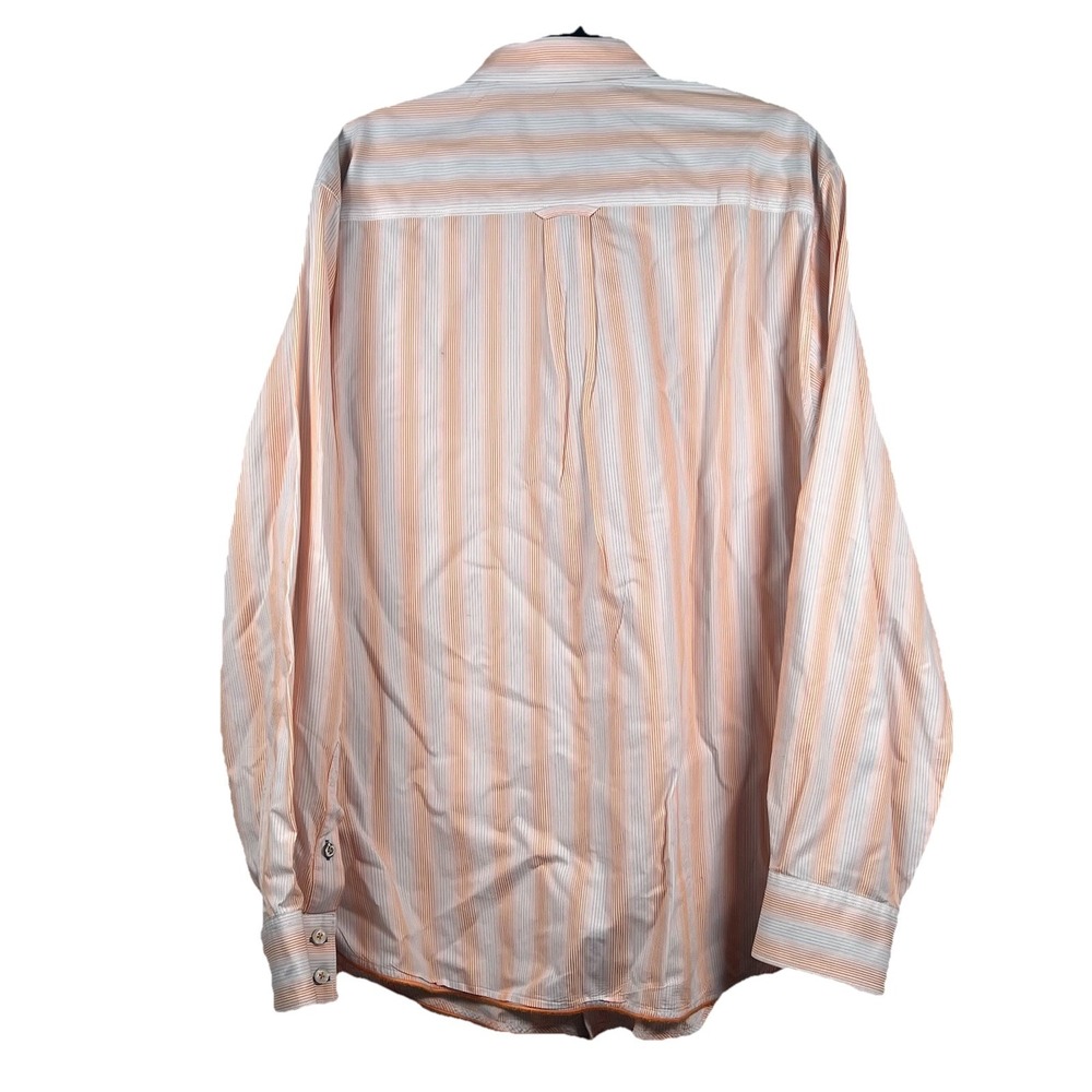 Tommy Bahama Men's Dress Shirt Sz XL Long Sleeve Button Down Striped Blue Orange - Picture 3 of 8
